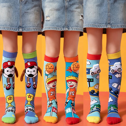 Adorable 3D Sporty Knee-High Socks