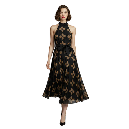 Fleur Luxe Halter Dress