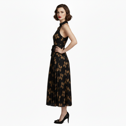Fleur Luxe Halter Dress