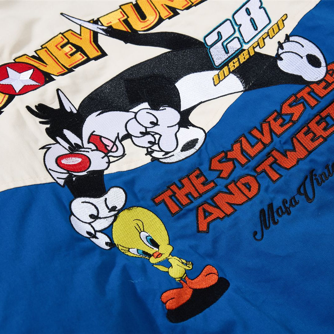 Looney Tunes "The Sylvester and Tweety" Motorsport-Styled Jacket
