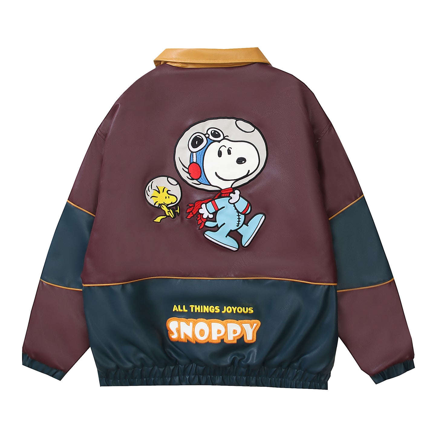 Snoopy PU Leather "Aviator"  Retro Jacket
