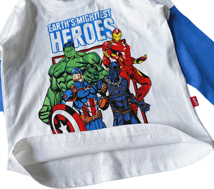Avengers Heroes Mock Long-Sleeve Tees 2-Piece Set
