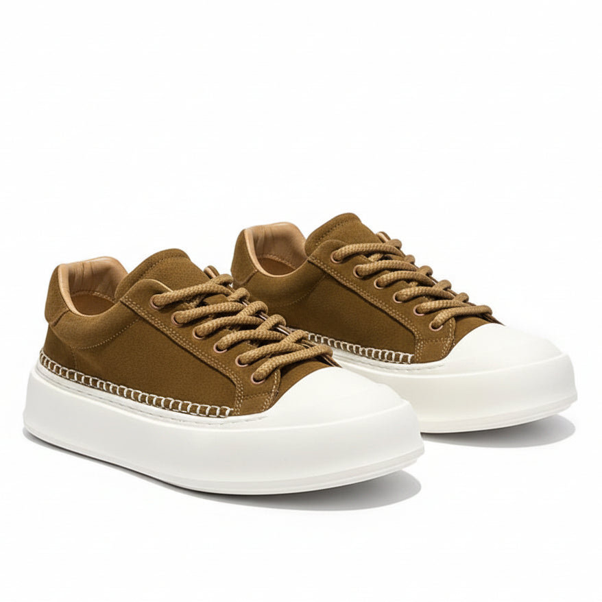 Men's Vibe Suede Casual Shoes - Brown
