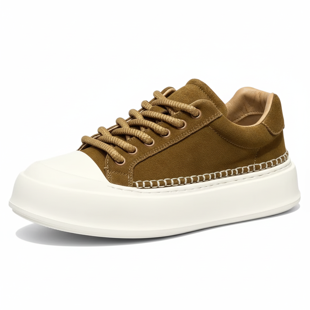 Men's Vibe Suede Casual Shoes - Brown