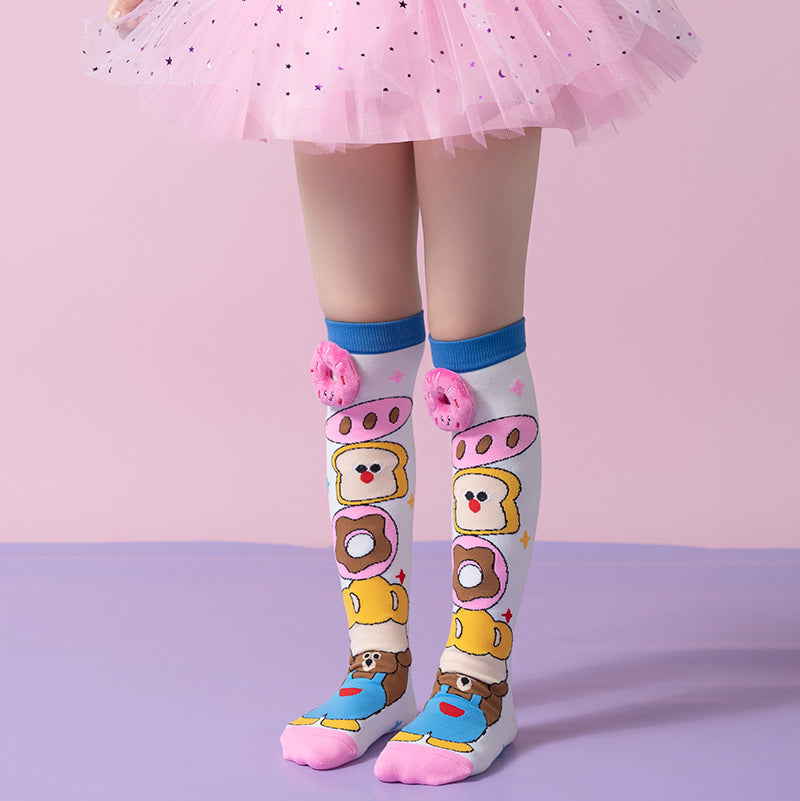 Silly Treats 3D Knee-High Crazy Socks