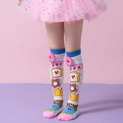 Silly Treats 3D Knee-High Crazy Socks