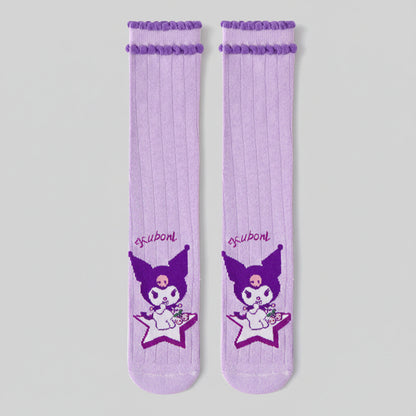 Adorable Kuromi Knee-High Ultra Soft Socks