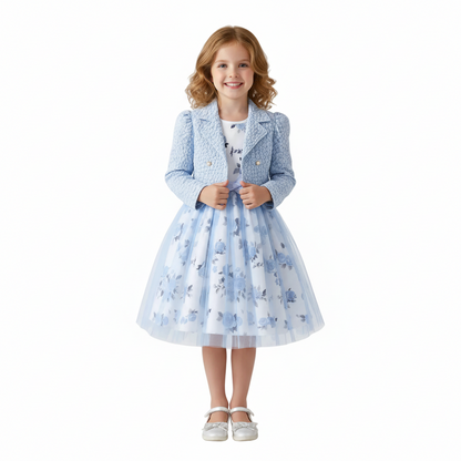 Princess Petal Ensemble Dress 2-Piece Outfit Set
