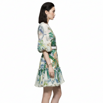 Flairish High Waist Mini Dress.