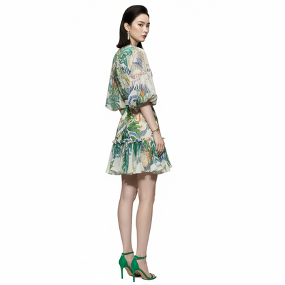 Flairish High Waist Mini Dress.