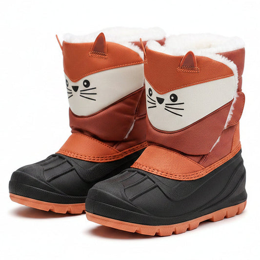 Children's Cute Cartoons Winter Hug Snow Boots - Fox