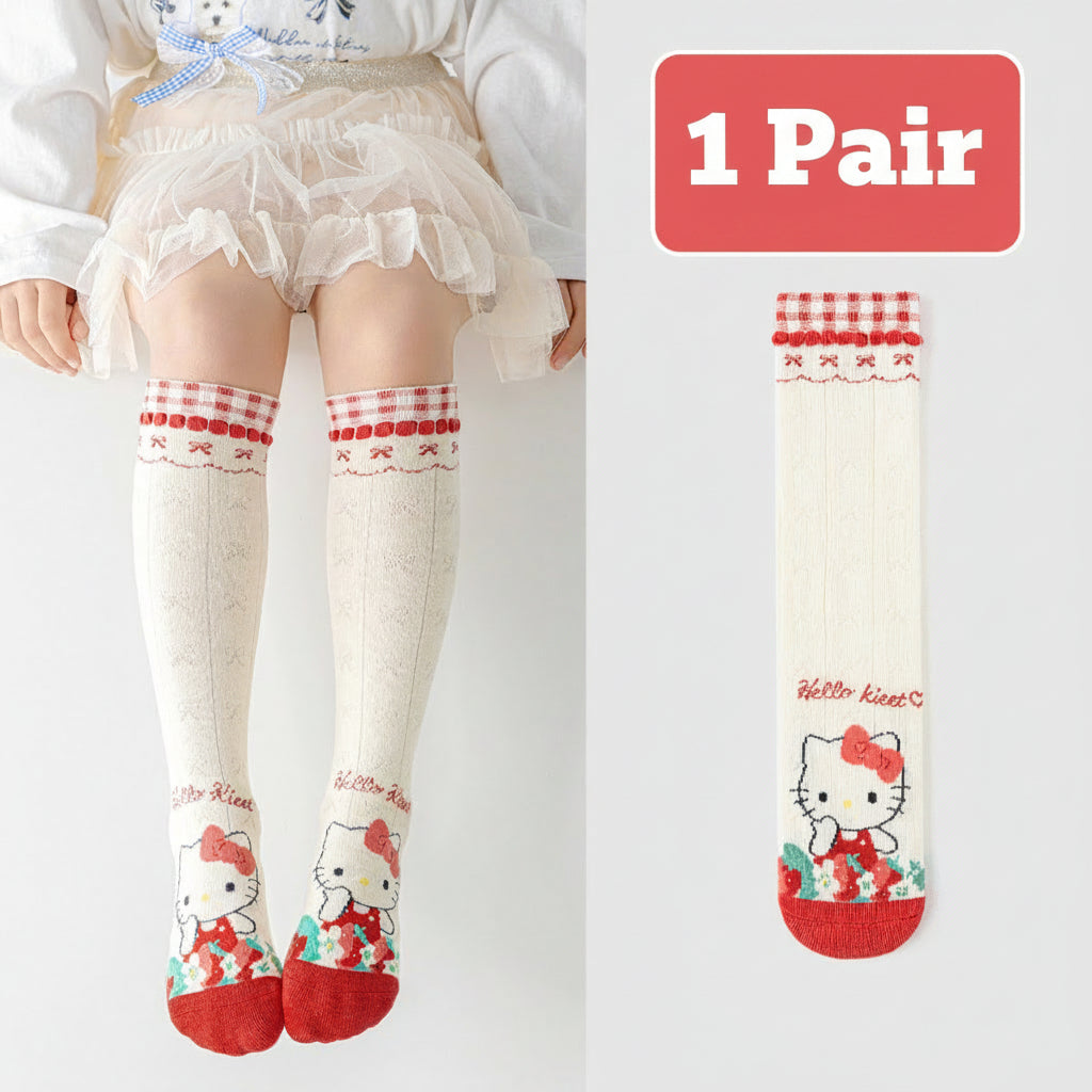 Girls' Kawaii Sanrio Characters Breathable High Socks
