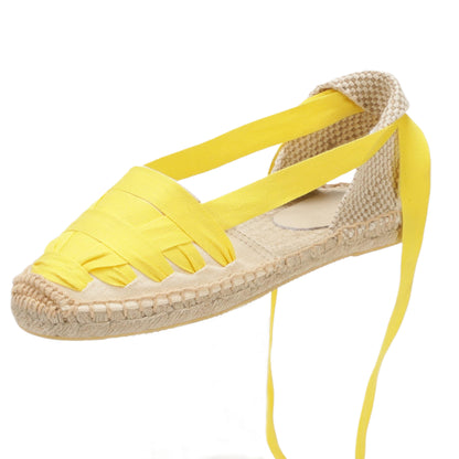 TONIVIS Women's Ankle Espadrille Flats
