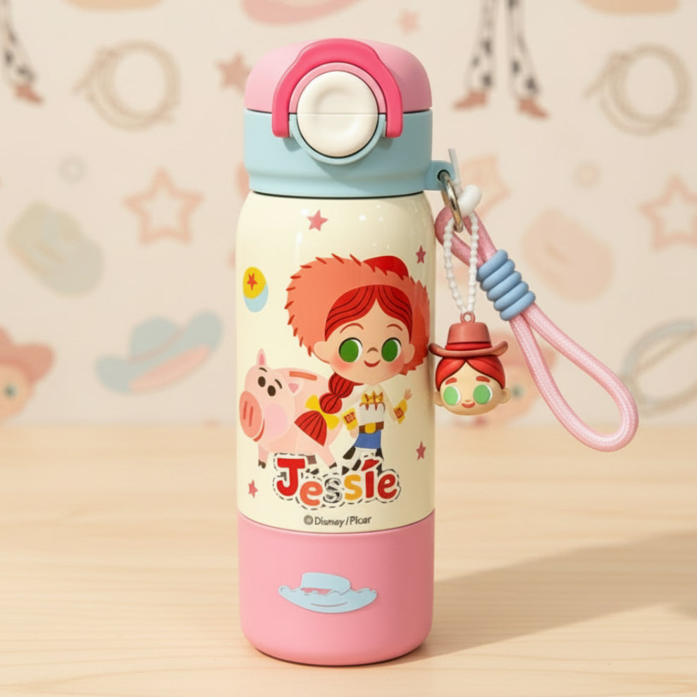Toy Story Kids Insulated Stainless Steel Water Bottle with Charm