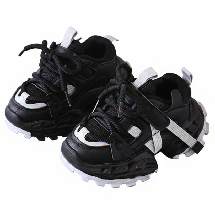 Children's Olympus Thick Soft Sole Sneakers - Gray