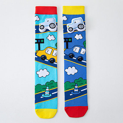 Adorable 3D Sporty Knee-High Socks