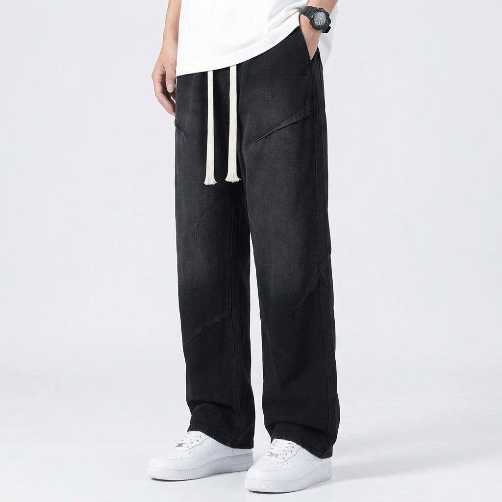 Men's Distressed Streetwear Baggy Jeans