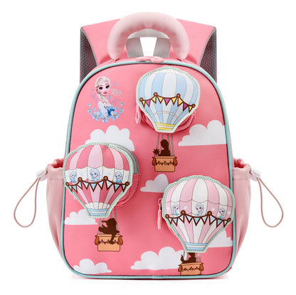 3D Hot Air Balloon Character School Backpack