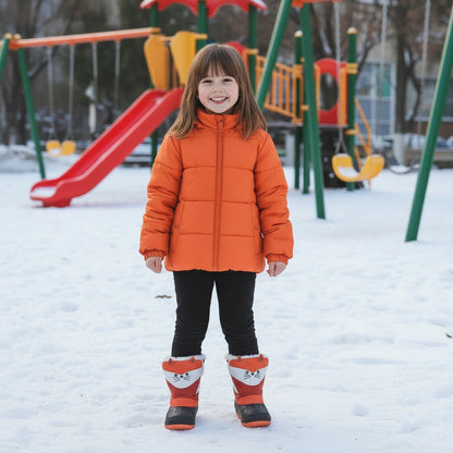 Children's Cute Cartoons Winter Hug Snow Boots - Fox