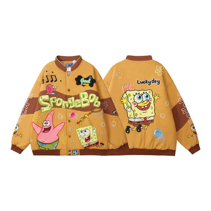 SpongeBob SquarePants "Lucky Day" Bomber Varsity Jacket