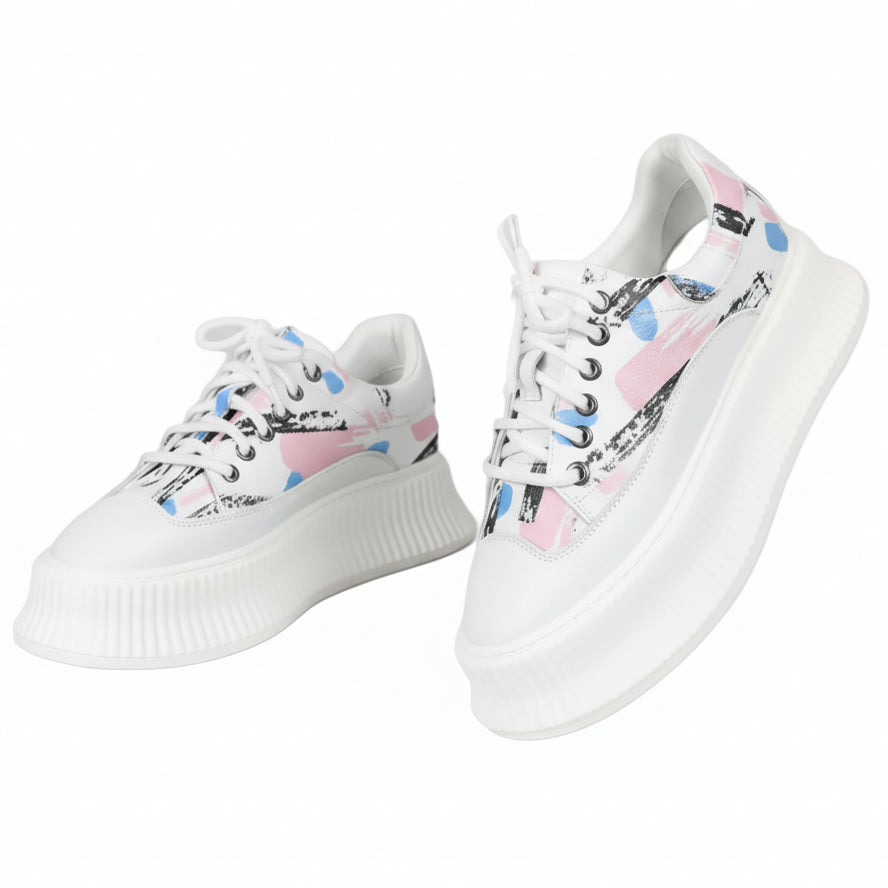 Women's Wave Platform Shoes (Blue)