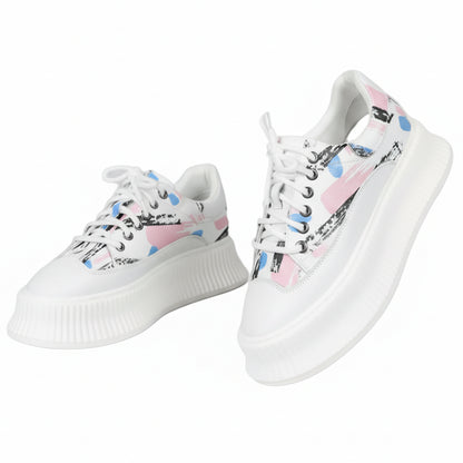 Women's Wave Platform Shoes (Blue)