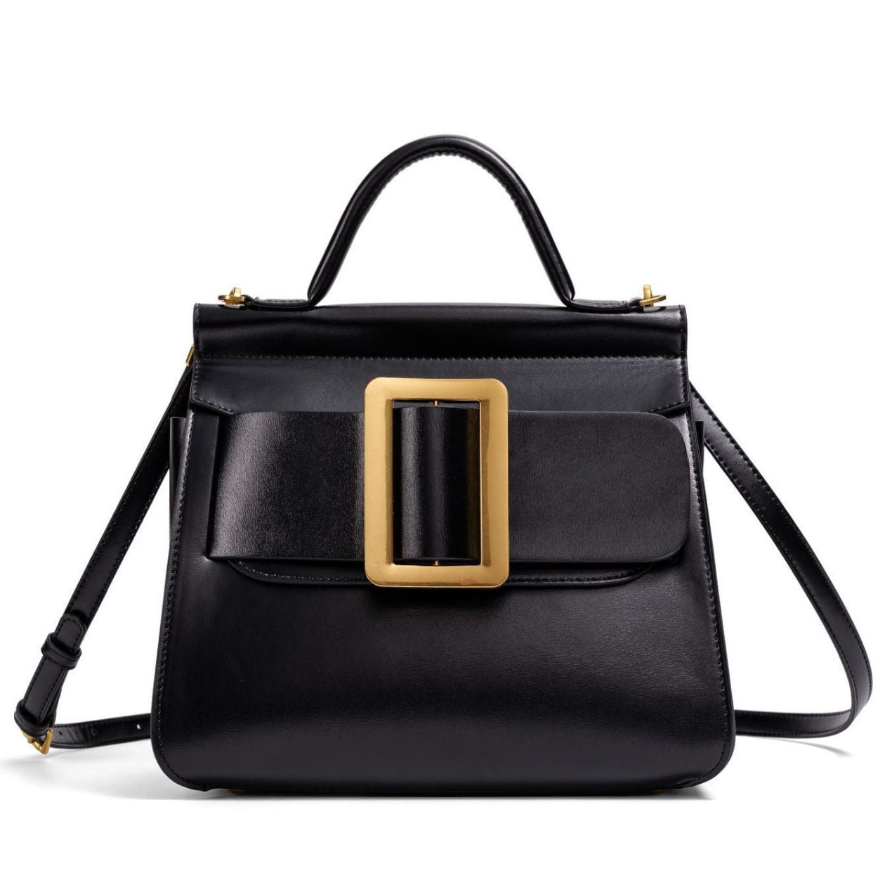 Buckle Satchel Shoulder / Crossbody Bag