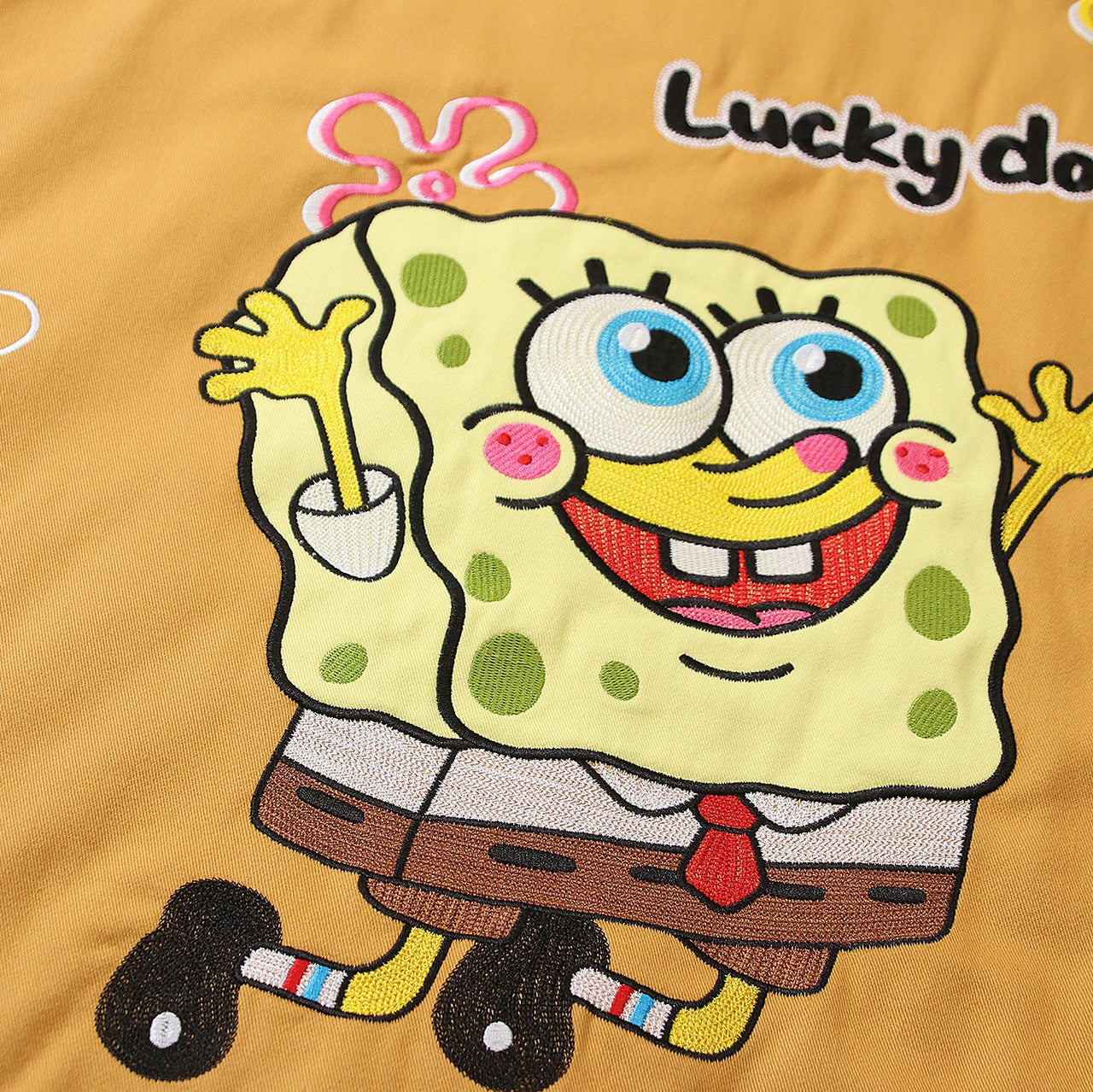 SpongeBob SquarePants "Lucky Day" Bomber Varsity Jacket