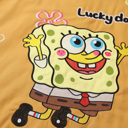 SpongeBob SquarePants "Lucky Day" Bomber Varsity Jacket