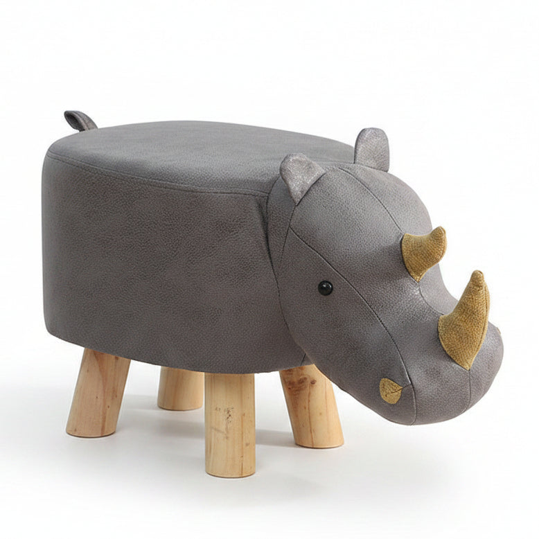Rhino Animal Children's Ottoman Footstool