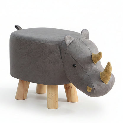 Rhino Animal Children's Ottoman Footstool