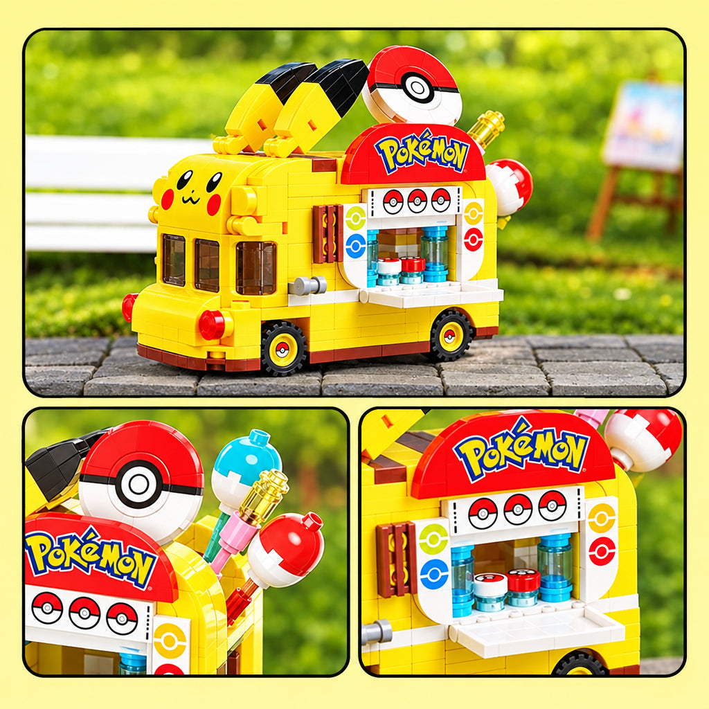 Keeppley x Pokémon Pikachu Mini Vehicle Building Block Collection