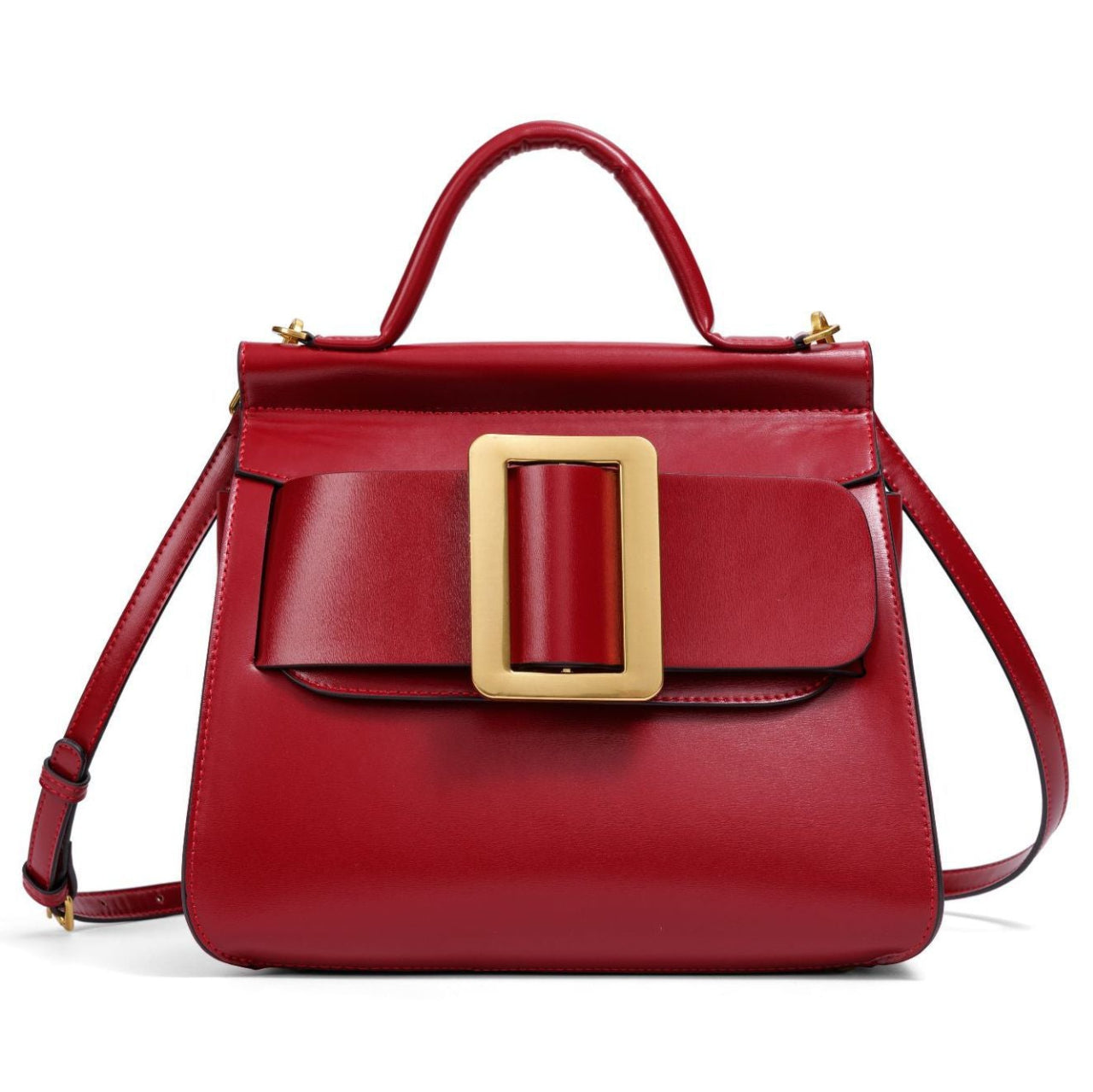 Buckle Satchel Shoulder / Crossbody Bag