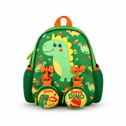 Supercute Super Dino School Backpack & Lunch Bag Set