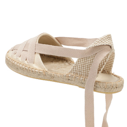 TONIVIS Women's Ankle Espadrille Flats