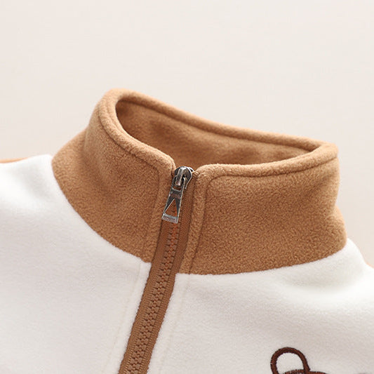 Boys' Teddy 3-Piece Fleece Tracksuit Set