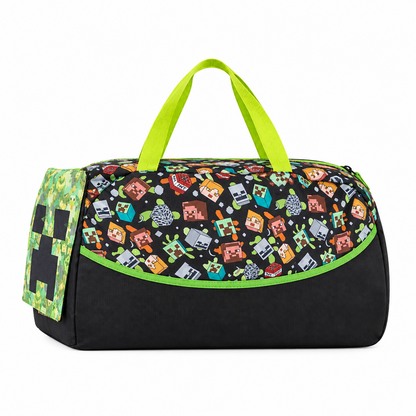 Minecraft Large 3D Pixie Pack Boys Duffel Bag
