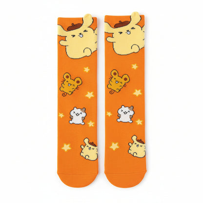 Kids Comfy Cartoon Character Knee-High Socks