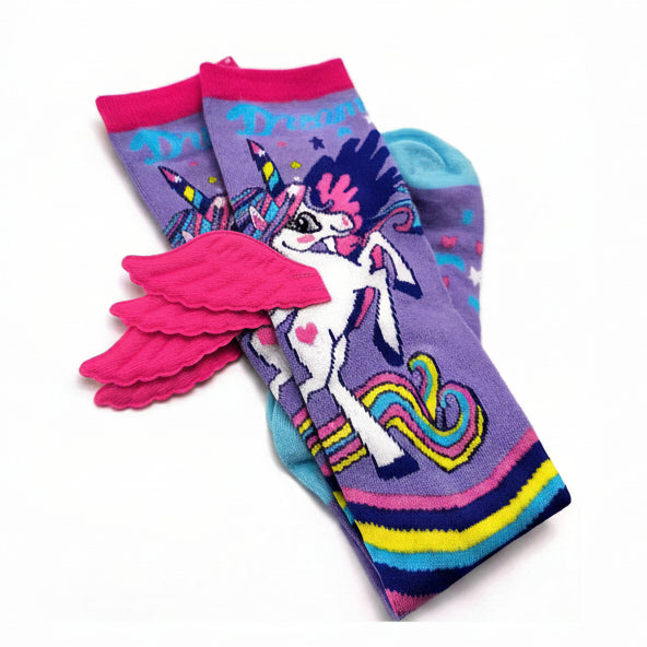 Children's Vibrant 3D Knee-High Crazy Socks