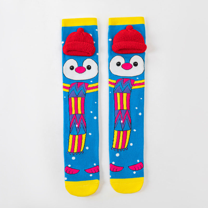 Cute Children's Knee-High 3D Adorable Crazy Socks