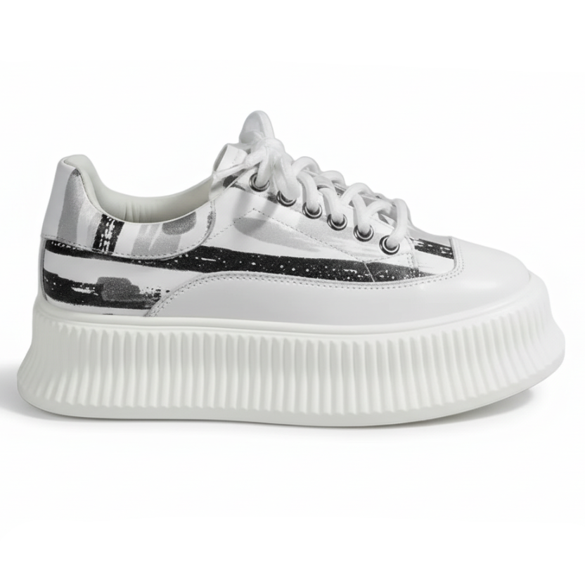Women's Wave Platform Shoes (Blue)