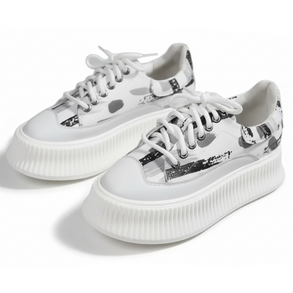Women's Wave Platform Shoes (Blue)