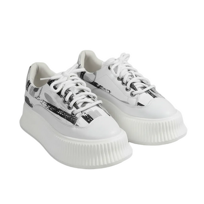 Women's Wave Platform Shoes (Blue)
