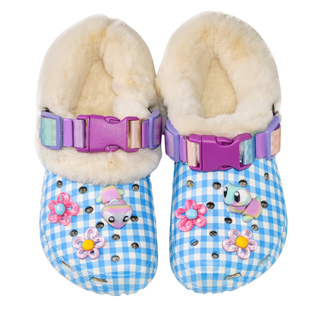 AeroGrip Gingham Clog Sandals