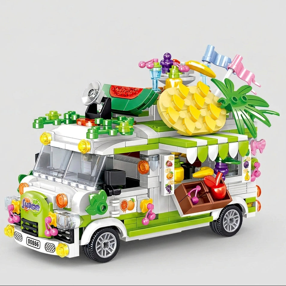 Fruit Juice Food Truck Building Block Set