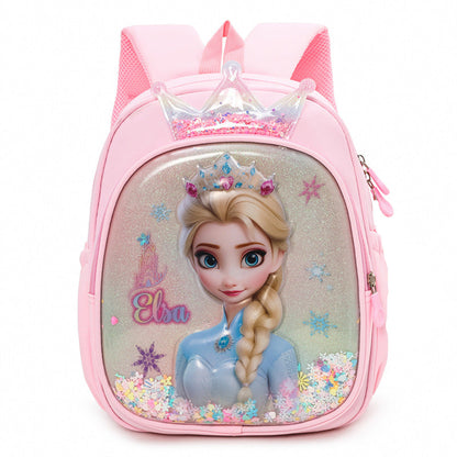 Frozen Princess Elsa 3D Hard Shell Kids Backpack