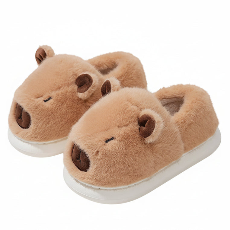 Capybara Fleece Cotton Unisex Slippers