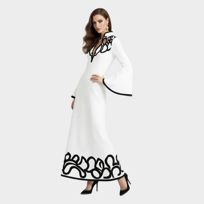 Cielo V-Neck Long Sleeve Maxi Dress