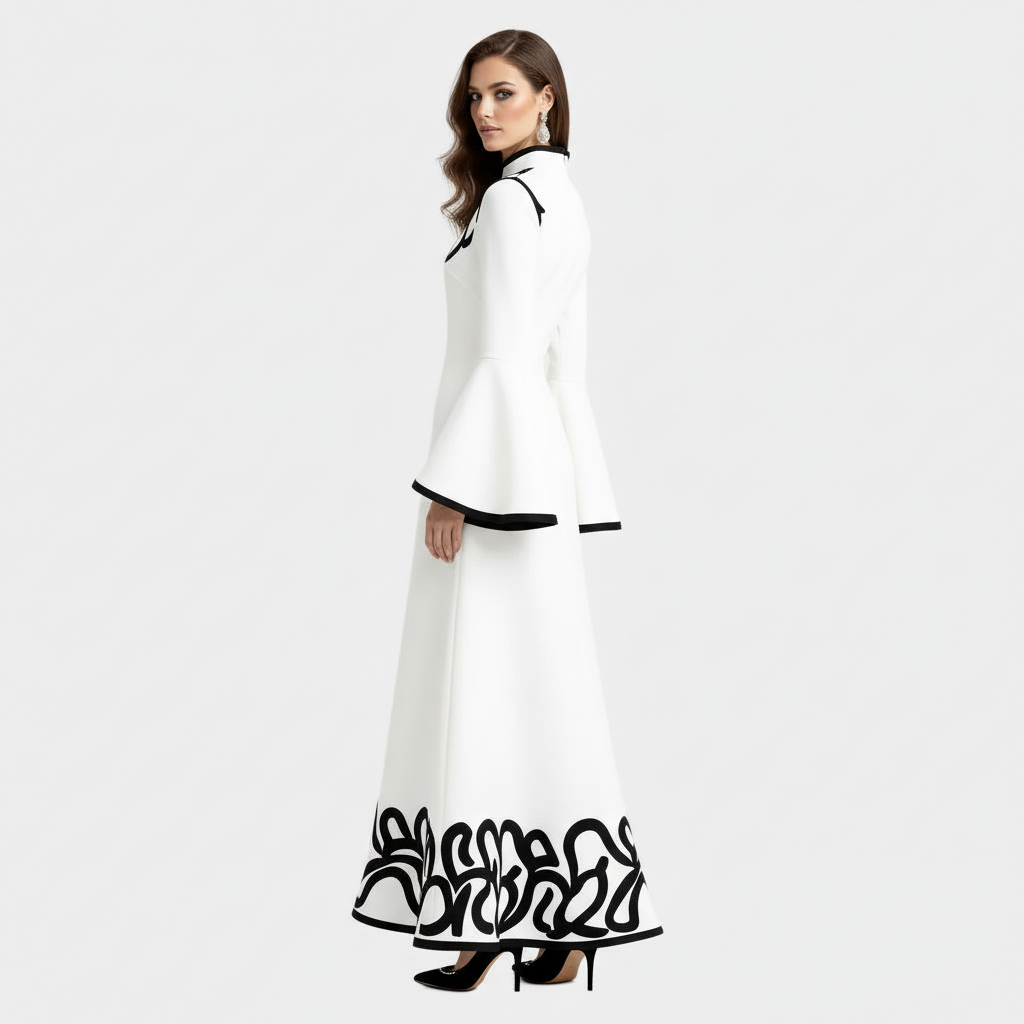 Cielo V-Neck Long Sleeve Maxi Dress.
