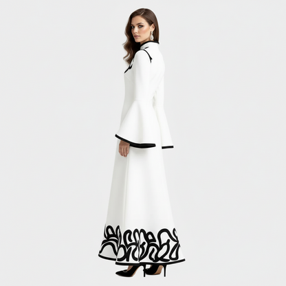 Cielo V-Neck Long Sleeve Maxi Dress.